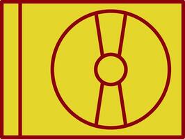 Cd Player Line Two Color Icon vector