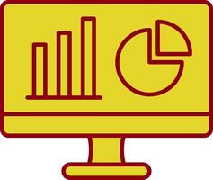 Dashboard Line Two Color Icon vector