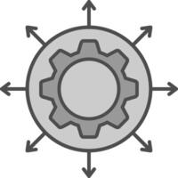 Expansion Fillay Icon vector