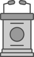 Lectern Fillay Icon vector