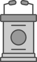 Lectern Fillay Icon vector