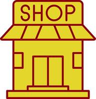 Boutique Line Two Color Icon vector
