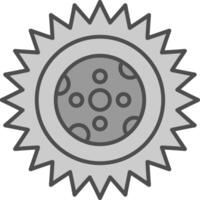 Moon Fillay Icon vector