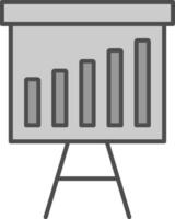Presentation Fillay Icon vector