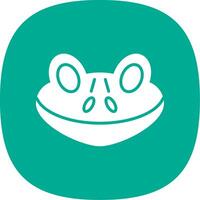 Frog Line Two Color Icon vector