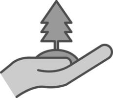 Tree Fillay Icon vector