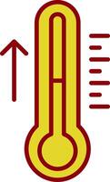 Thermometer Line Two Color Icon vector