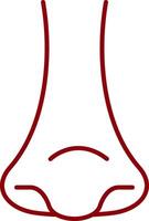 Rhinology Line Two Color Icon vector