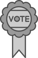 Vote Badge Fillay Icon vector