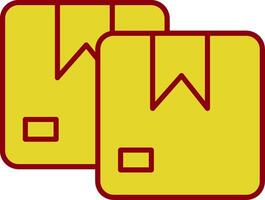 Packages Line Two Color Icon vector