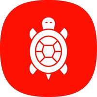 Turtle Glyph Curve Icon vector