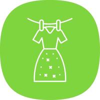 Pattern cloth Line Curve Icon vector