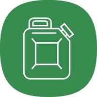Canister Line Curve Icon vector