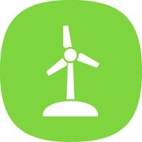 Turbine Glyph Curve Icon vector