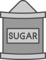 Sugar Bag Fillay Icon vector