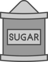 Sugar Bag Fillay Icon vector