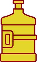 Water Flask Line Two Color Icon vector