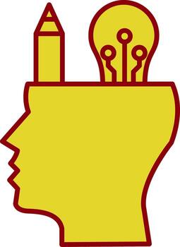 Designer Line Two Color Icon vector