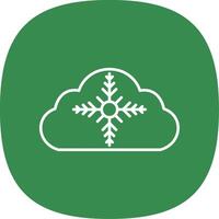 Weather Line Curve Icon vector