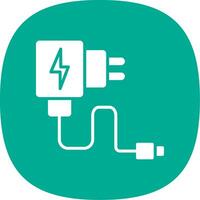 Charger Line Two Color Icon vector