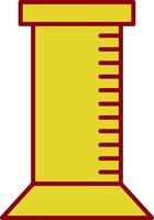 Graduated Cylinder Line Two Color Icon vector