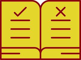 Guidelines Line Two Color Icon vector