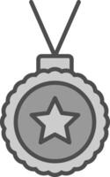 Medal Fillay Icon vector