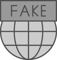 Fake News Fillay Icon vector