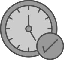 Time Management Fillay Icon vector