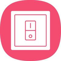 Switcher Glyph Curve Icon vector