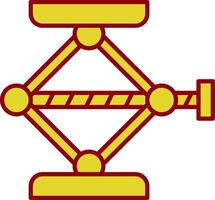 Screw Jack Line Two Color Icon vector