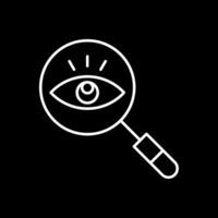 Observation Line Inverted Icon vector