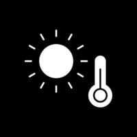 Hot Glyph Inverted Icon vector