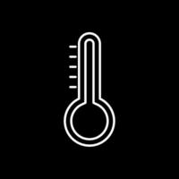 Temperature Line Inverted Icon vector