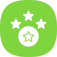 Rating Glyph Curve Icon vector