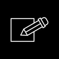 Edit Line Inverted Icon vector