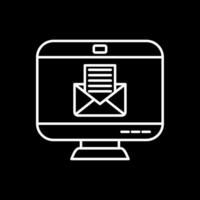 Envelope Line Inverted Icon vector