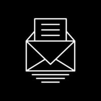 Letter Line Inverted Icon vector