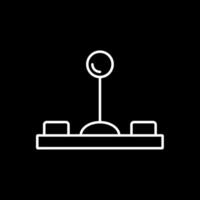 icono de línea de joystick invertida vector