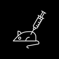 Animal Testing Line Inverted Icon vector