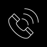 Phone Line Inverted Icon vector