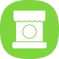 Discount Glyph Curve Icon vector