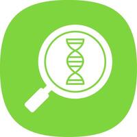 Biology Glyph Curve Icon vector