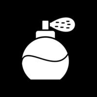 Perfume Bottle Glyph Inverted Icon vector