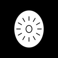 Kiwi Glyph Inverted Icon vector