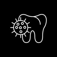 Bacteria Line Inverted Icon vector