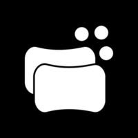 Soap Glyph Inverted Icon vector