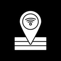 Place Glyph Inverted Icon vector