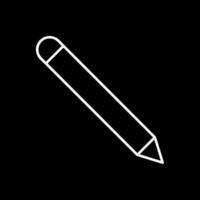 Pencil Line Inverted Icon vector