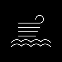 Calm Line Inverted Icon vector